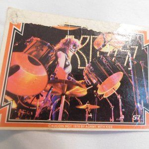 KISS Peter Criss #57 Trading Card 1978 VINTAGE